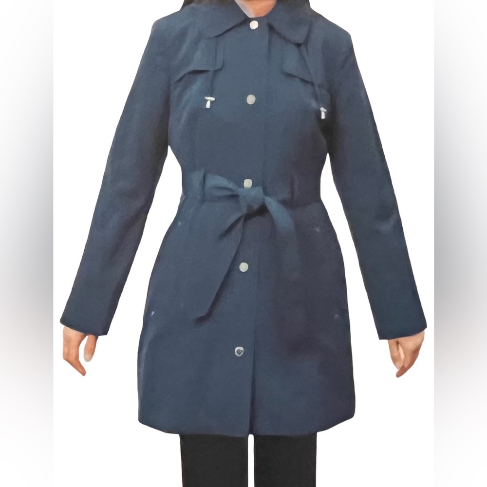 London Fog teal raincoat